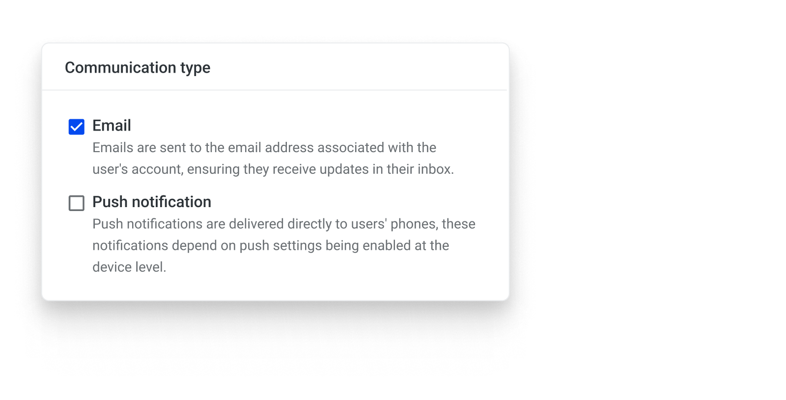 Communications interface